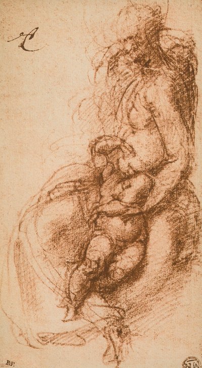 Study for a Madonna and Child by Michelangelo Buonarroti